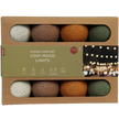 Garland of lights with 20 LED lights in cotton balls - Human Comfort