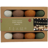 Garland of lights with 20 LED lights in cotton balls - Human Comfort