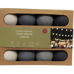 Garland of lights with 20 LED lights in cotton balls - Human Comfort