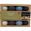 Garland of lights with 20 LED lights in cotton balls - Human Comfort