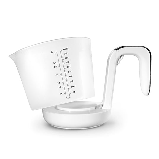 Messbecher und Waage in einem Gerät mit LCD-Display – Franca