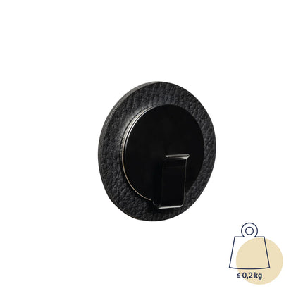 Magnetic towel hook up to 200 g Clever Black - Silwy