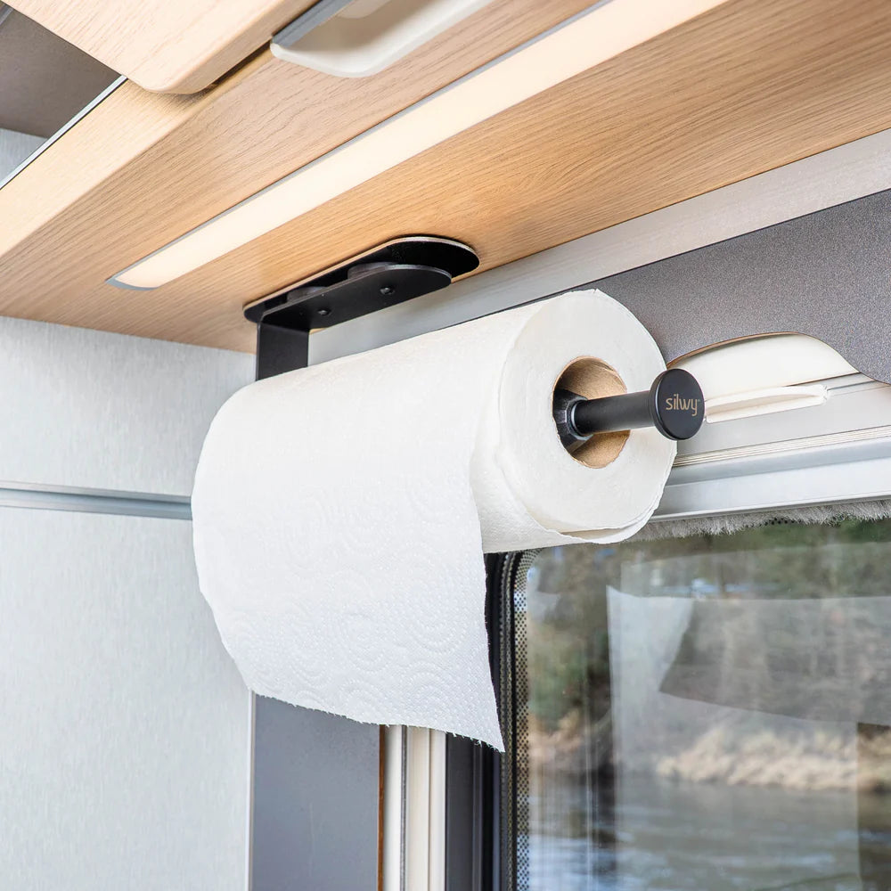 Magnetic kitchen roll holder incl. metal strip of 16 cm - Silwy