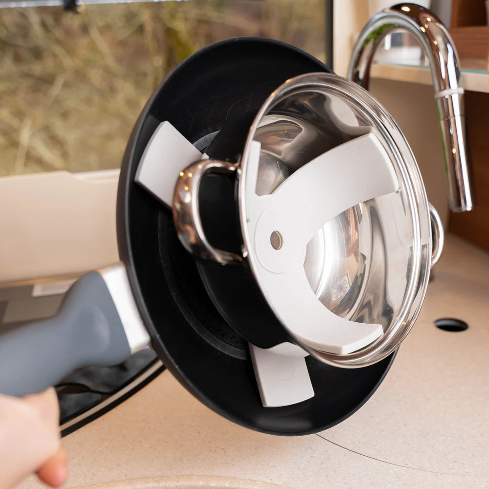 Magnetic pan protectors set of 5 pieces Grey - Silwy