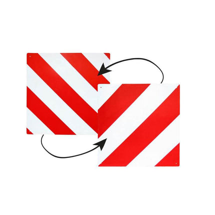 Double-sided aluminum marking sign for travel in Italy and Spain - Haba