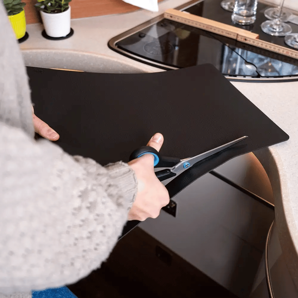 Silwy Metall Nano Gel Mat – Rassel-freie magnetische Aufbewahrung von Geschirr – Camping Cocooning