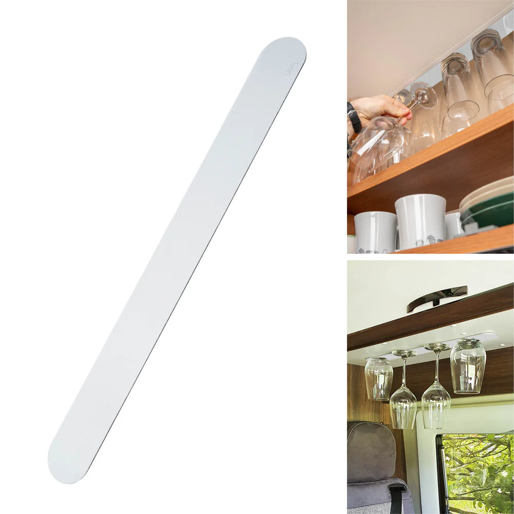 Metal strip for magnetic attachment of Silwy products