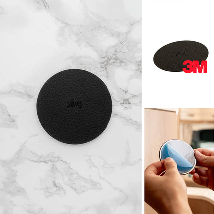 Metal pad for attachment of magnetic hooks - Silwy