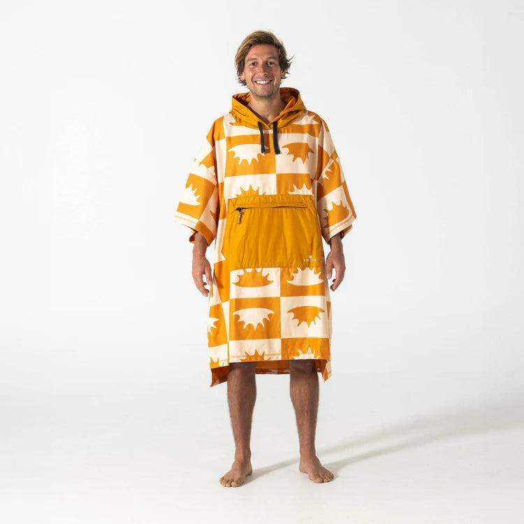 Poncho with microfiber fleece - Voited