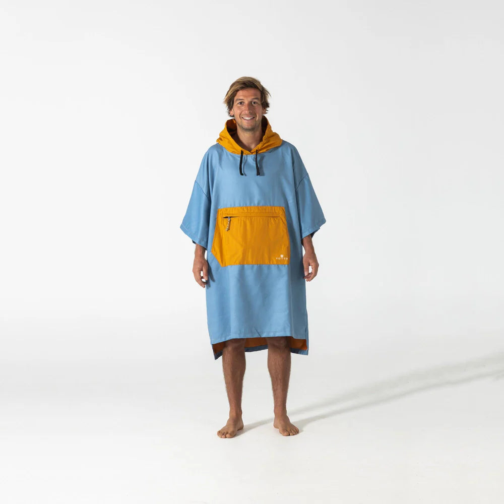 Poncho with microfiber fleece - Voited