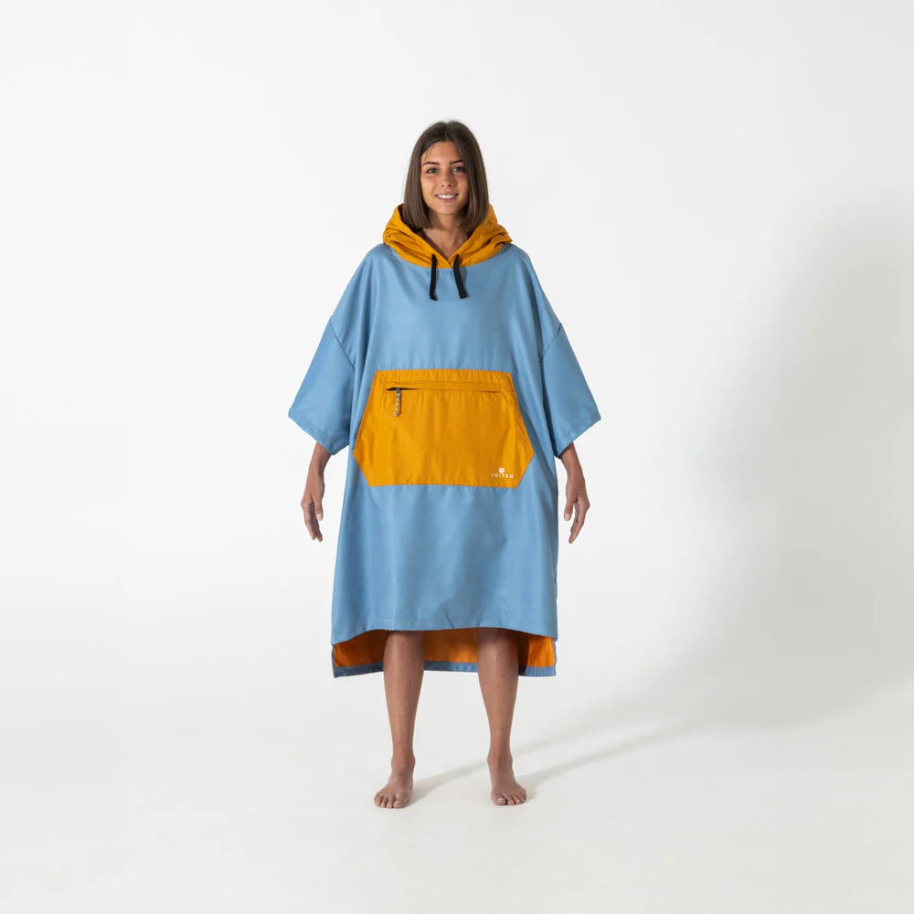 Poncho with microfiber fleece - Voited