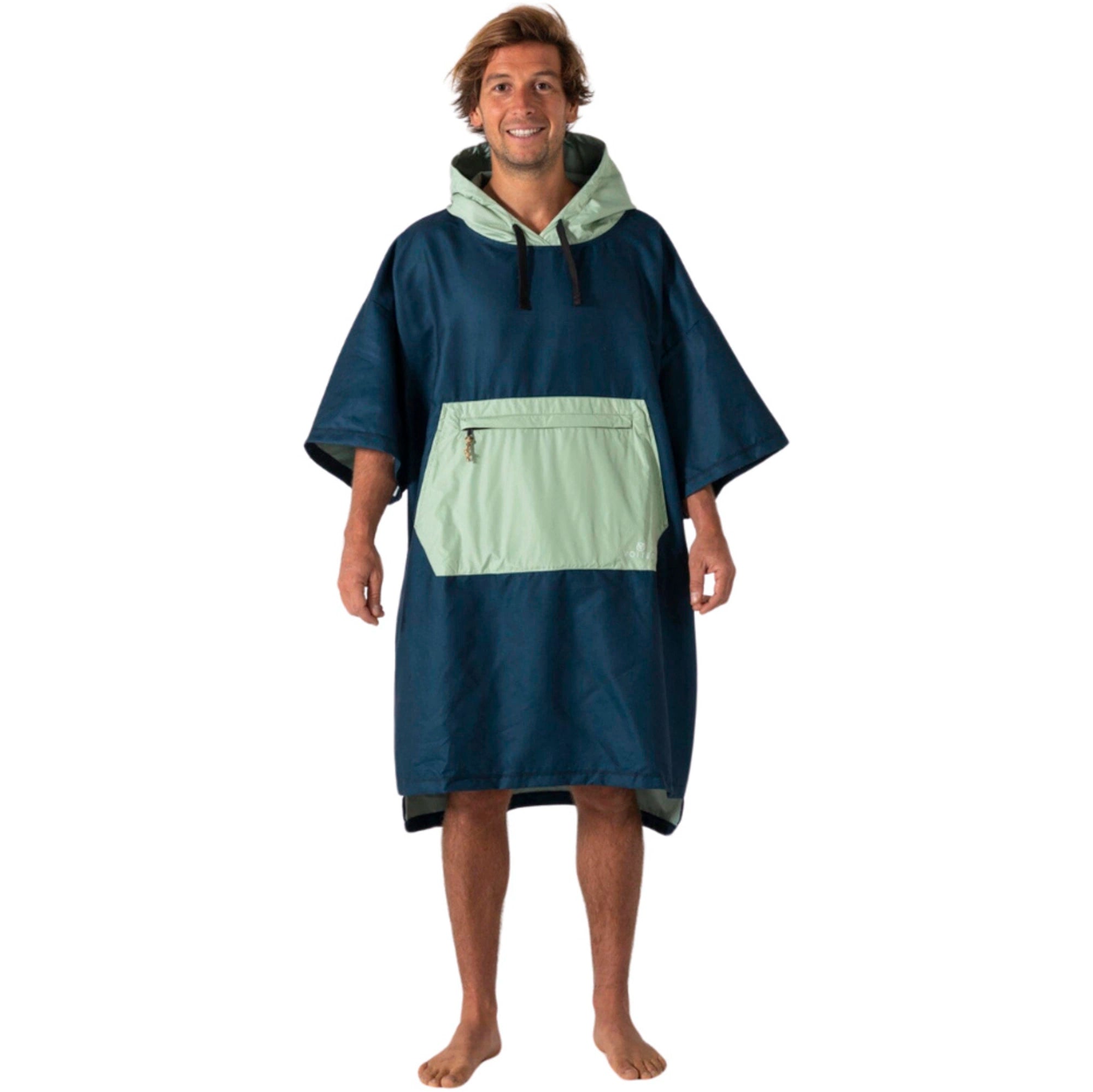 Poncho with microfiber fleece - Voited