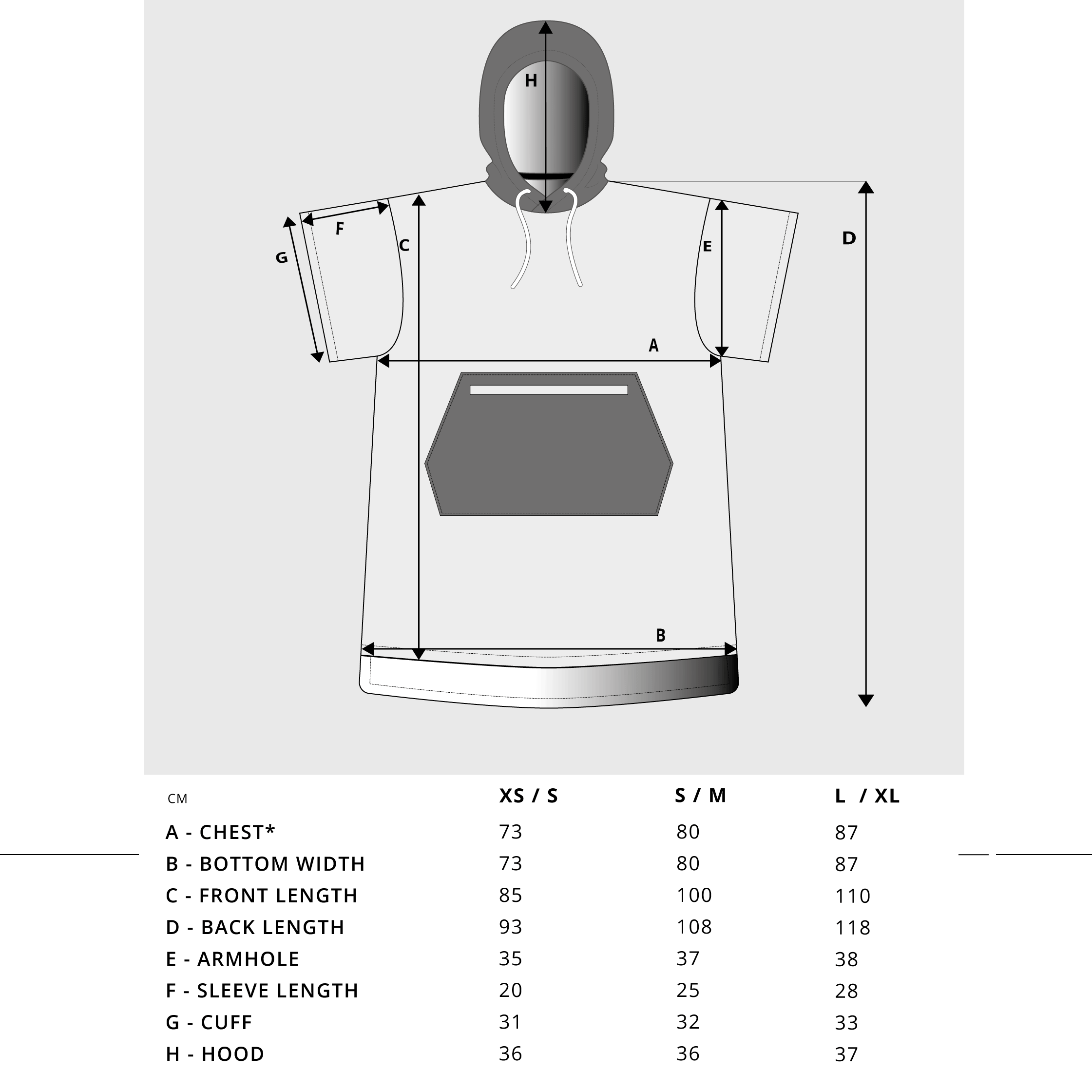Poncho with microfiber fleece - Voited