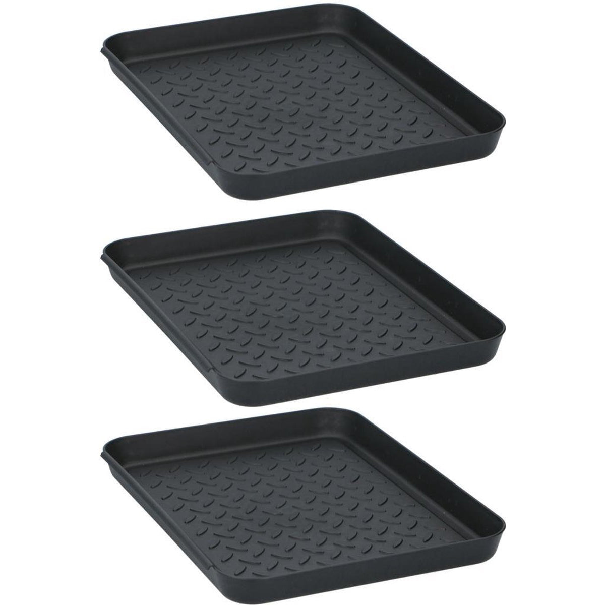 Set of 3 multifunctional coaster trays