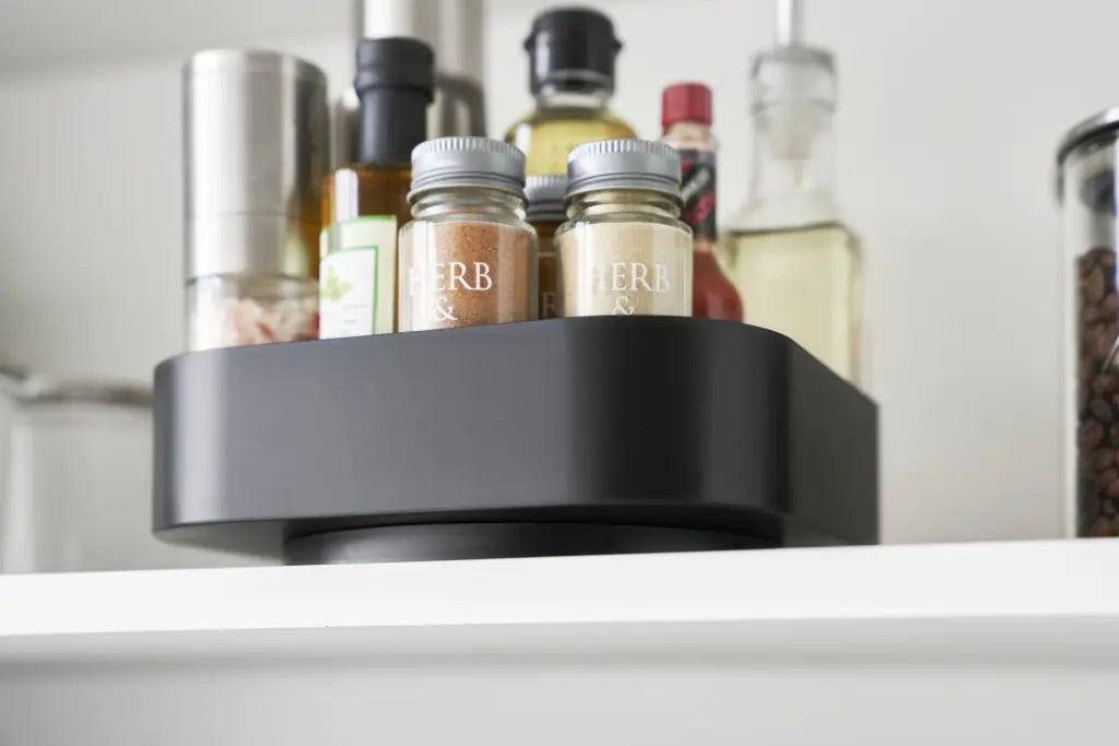 Storage tray on rotating plate Tower - Yamazaki