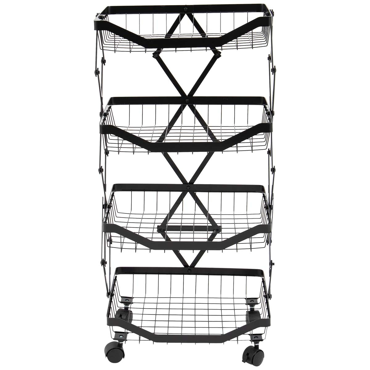 Storage rack with 4 baskets Braddock - Bo-Camp