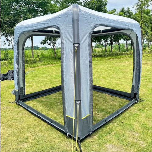 Inflatable annex tent with connecting awning for attachment to vehicle Palma - Trigano