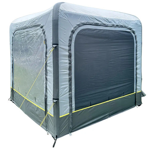 Inflatable annex tent with connecting awning for attachment to vehicle Palma - Trigano