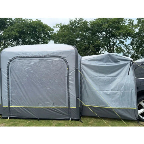 Inflatable annex tent with connecting awning for attachment to vehicle Palma - Trigano