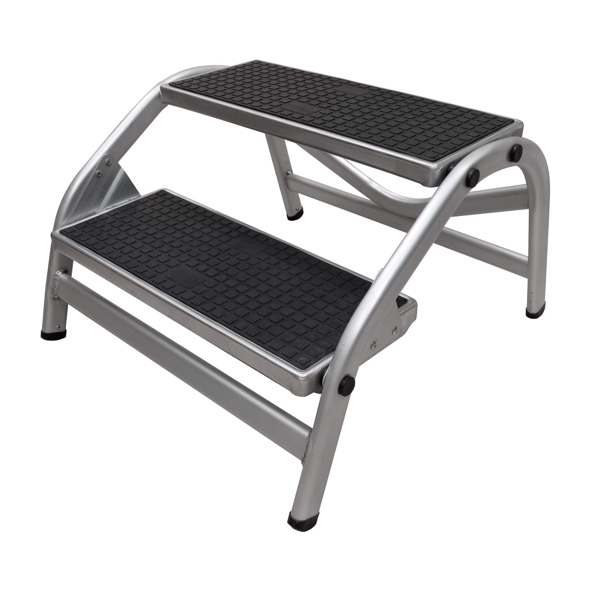 Opstap met 2 extra brede treden in aluminium voor caravan of camper Darwin XL - Haba