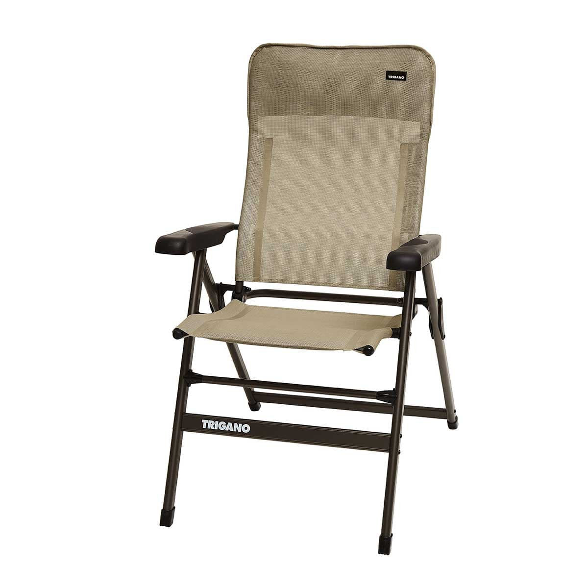 Foldable camping chair Electra Slim Moka with low backrest - Trigano