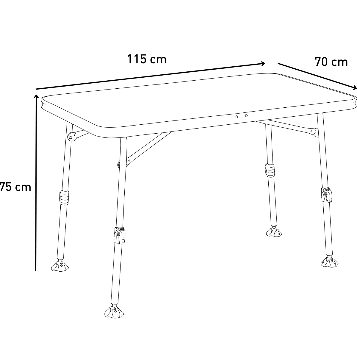 Foldable camping table Premium - Trigano