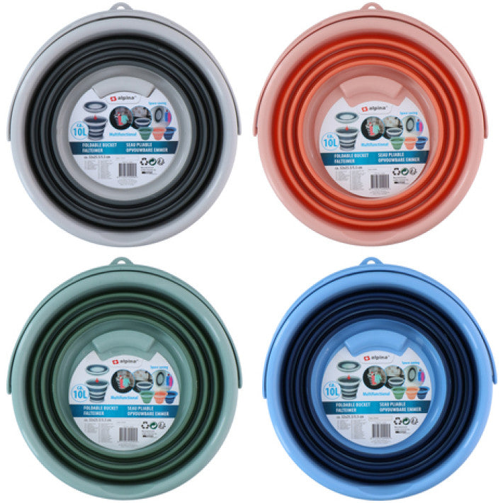 Foldable bucket 10 L - Alpina