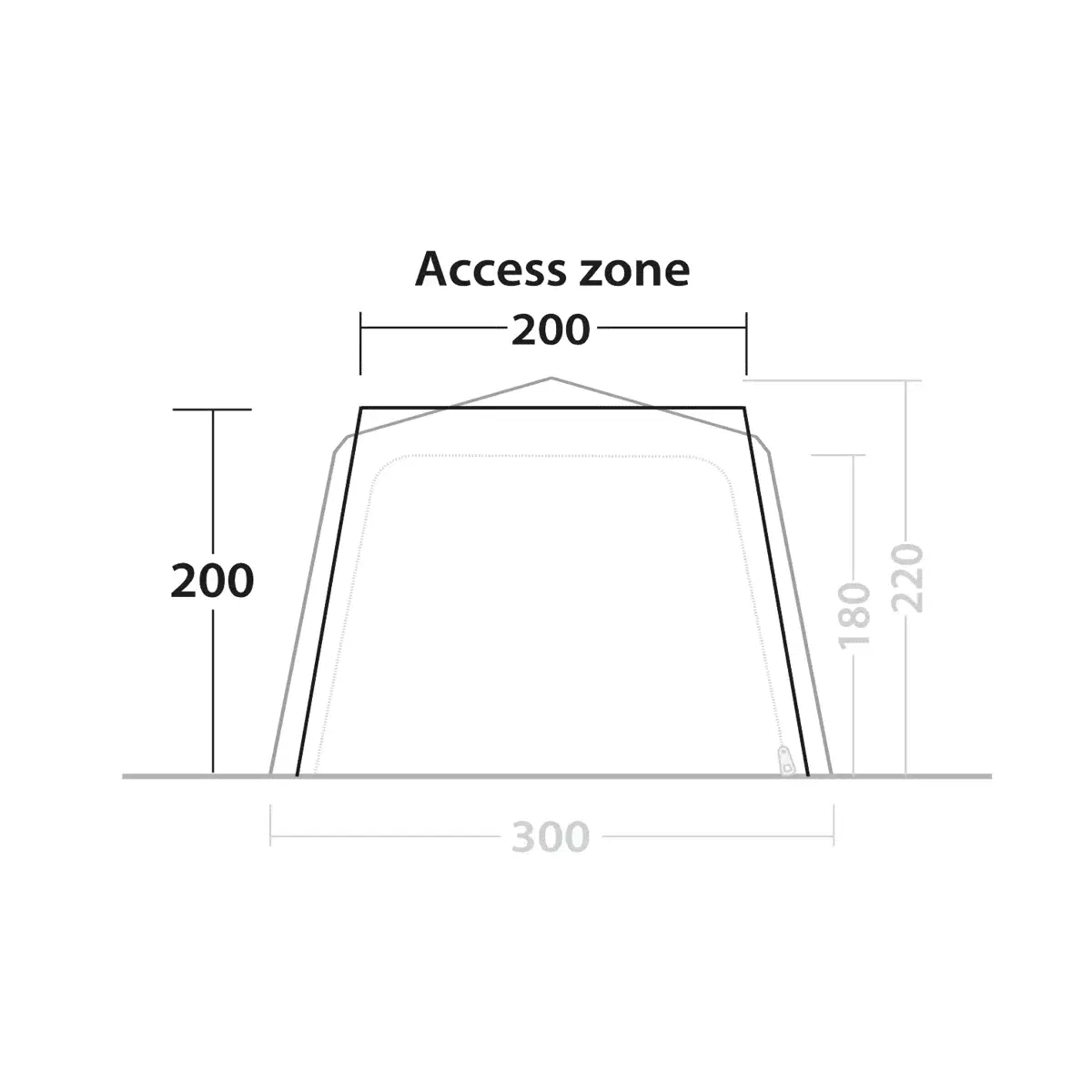 Outwell Fastlane 300 Vehicle Connect – Fahrzeuganschluss – grau