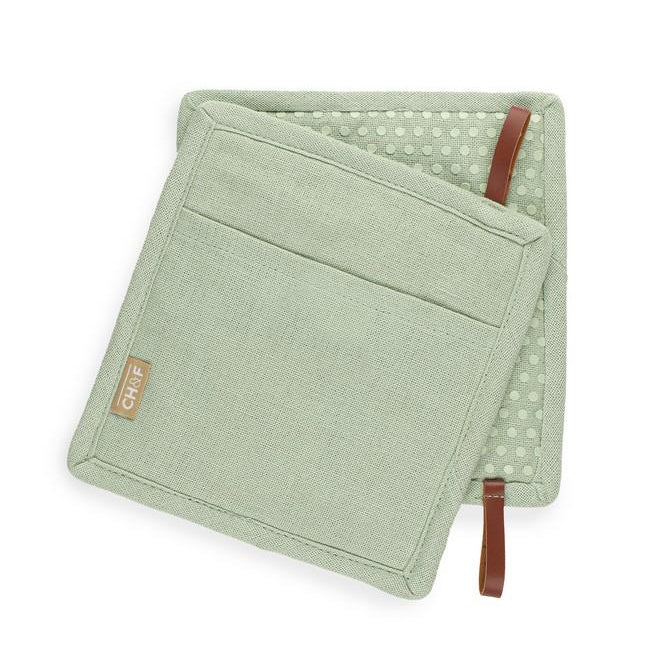 Pot holder and oven mitt in 1 with silicone dots - Ch&f