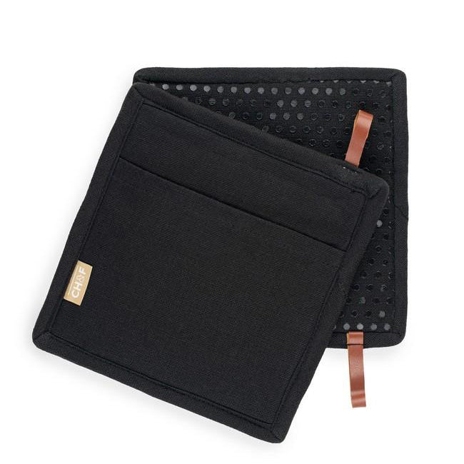 Pot holder and oven mitt in 1 with silicone dots - Ch&f