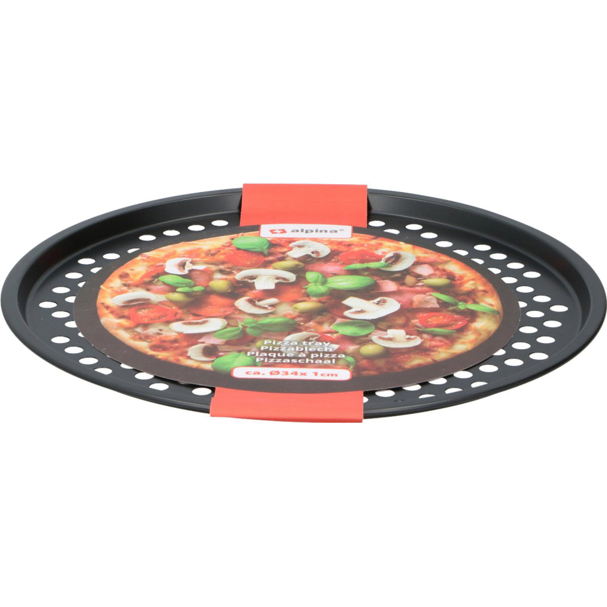 Pizza pan Ø 34cm with non-stick coating - Alpina