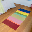 Carpet runner with colourful stripes in robust cotton - Remember