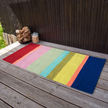 Carpet runner with colourful stripes in robust cotton - Remember