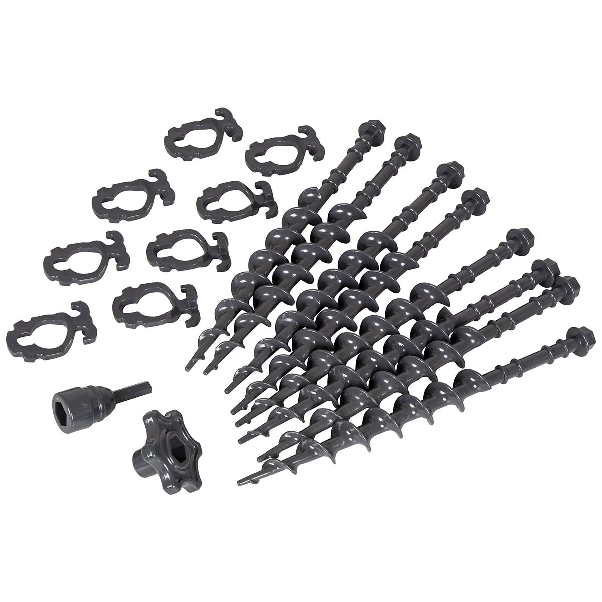 Set of 8 screw pegs made of plastic with fiberglass - Bo-Camp