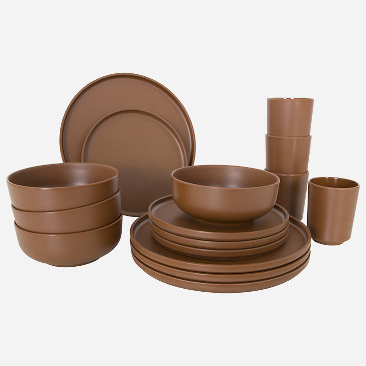 Tableware 16 pcs melamine Patom - Bo-Camp
