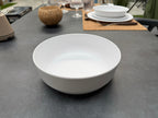 Beautiful elegant summer tableware in Edge Matte Azul plastic