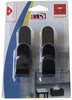 Set of 4 black self-adhesive hooks - Artex