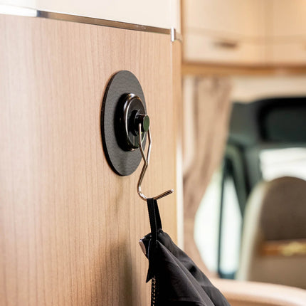 Magnetischer Haken mit Metall-Nano-Gel-Pad - schwarz - Silwy