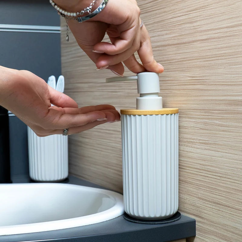 Distributeur de savon magnétique et/ou porte-brosse à dents - Silwy