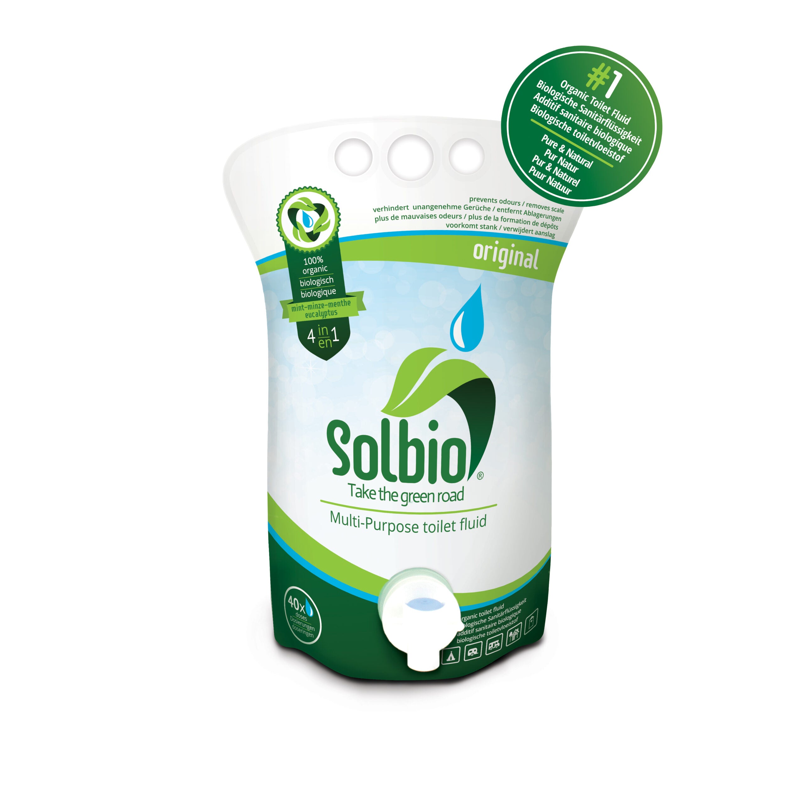 Solbio toiletvloeistof 0,8 of 1,6 L - Solbio