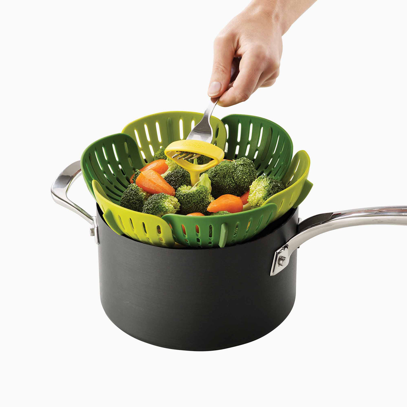 Foldable Vegetable Steamer Duo - Joseph Joseph