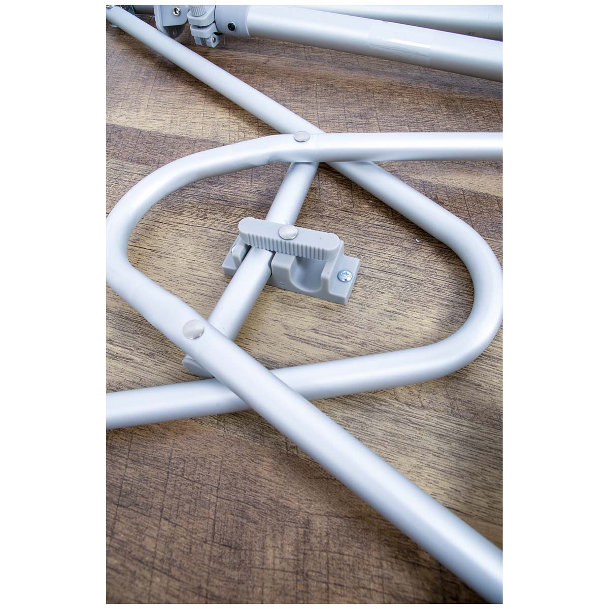 Lightweight table with wood-look top Feather - Bo-Camp