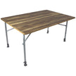 Lightweight table with wood-look top Feather - Bo-Camp