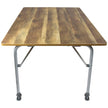 Lightweight table with wood-look top Feather - Bo-Camp