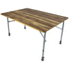 Lightweight table with wood-look top Feather - Bo-Camp