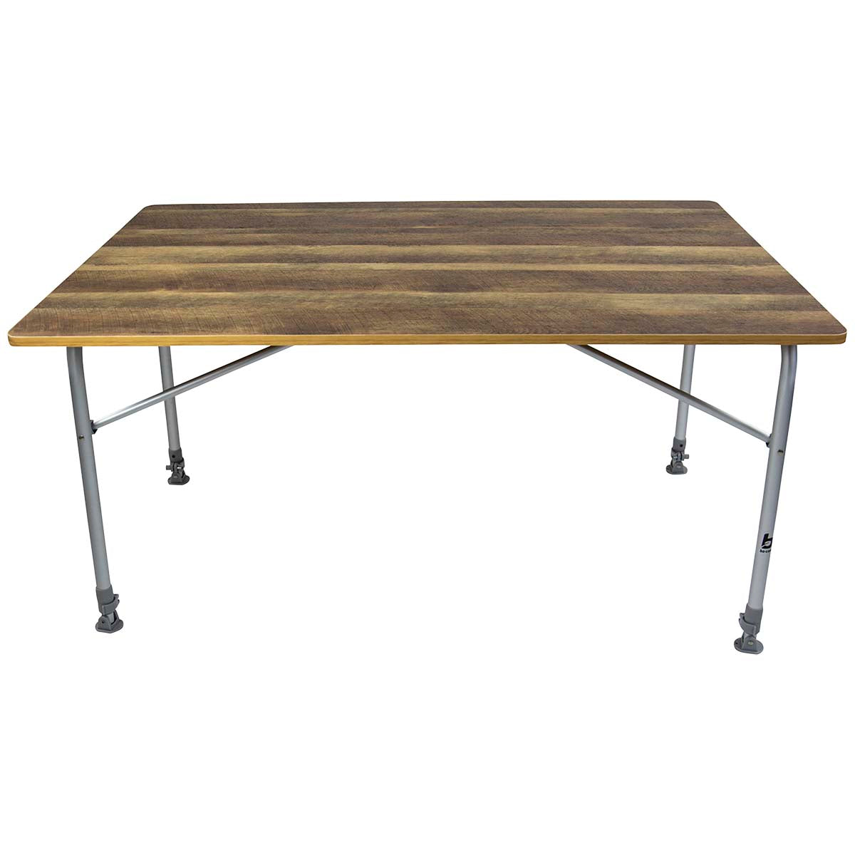 Lightweight table with wood-look top Feather - Bo-Camp