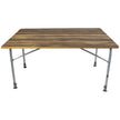 Lightweight table with wood-look top Feather - Bo-Camp
