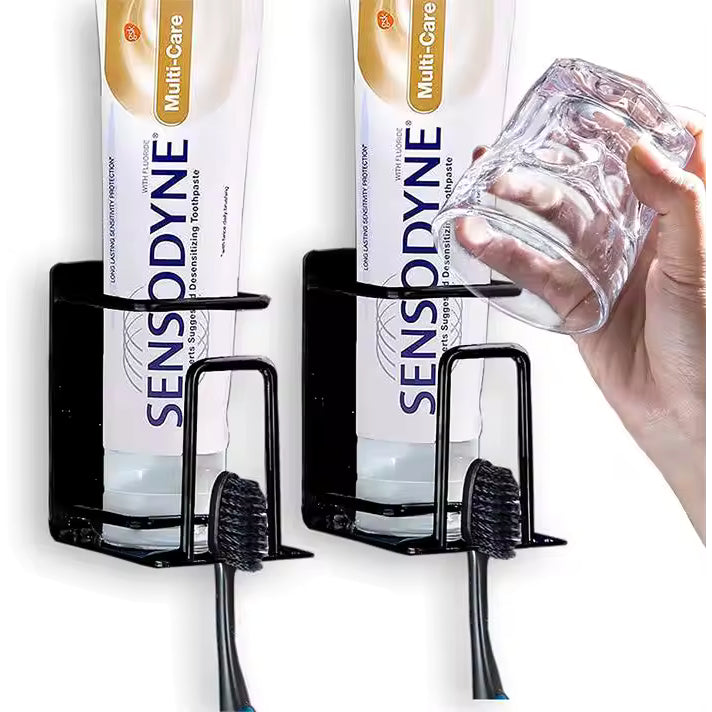 Toothbrush holder (each) self-adhesive - suitable for electric and regular toothbrushes - Camping Cocooning