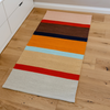 Carpet runner with colorful stripes in robust cotton - Remember