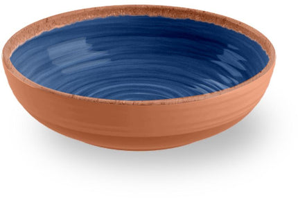 Rustic Swirl Bowl Melamin Grün – Blau – Weiß